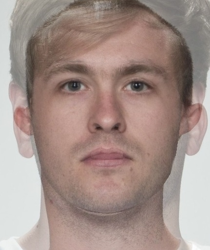 OpenCV morph of subjects 128 and 105